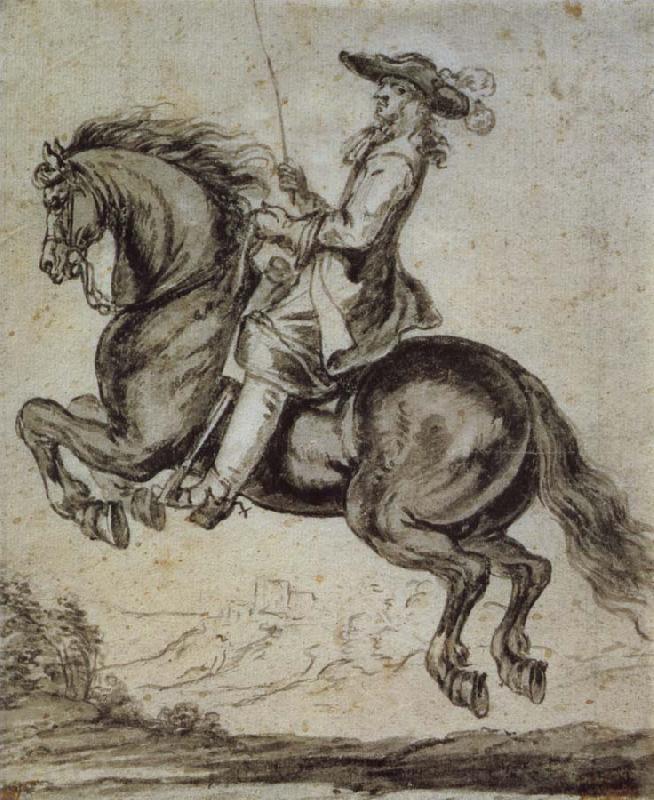 Abraham Jansz Van Diepenbeeck William duke of Newcastle, to horse Norge oil painting art